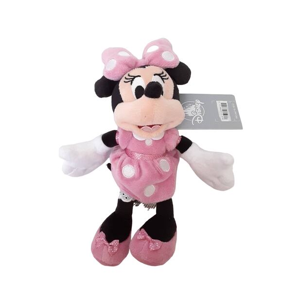 Disney Parks Mickey & Minnie Mouse Plush Set Classic Mini Stuffed Animal Pair - Picture 4 of 7